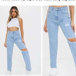 Pretty little thing Mom jeans